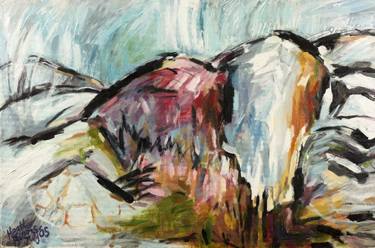 Original Expressionism Landscape Paintings by heather burns