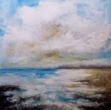 Original Abstract Expressionism Seascape Paintings by Isabel Ferreira