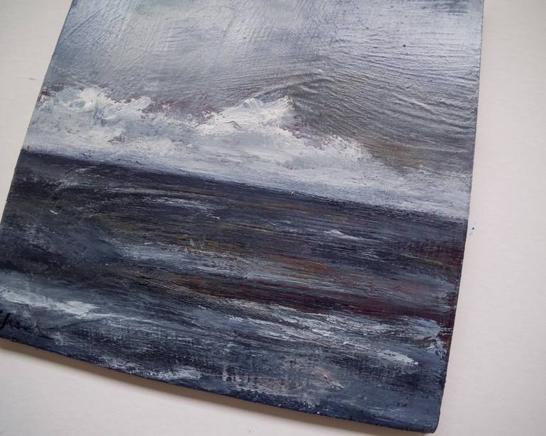 Original Abstract Seascape Painting by Isabel Ferreira