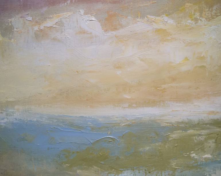 Original Abstract Landscape Painting by Isabel Ferreira