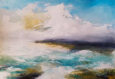 Original Abstract Seascape Paintings by Isabel Ferreira