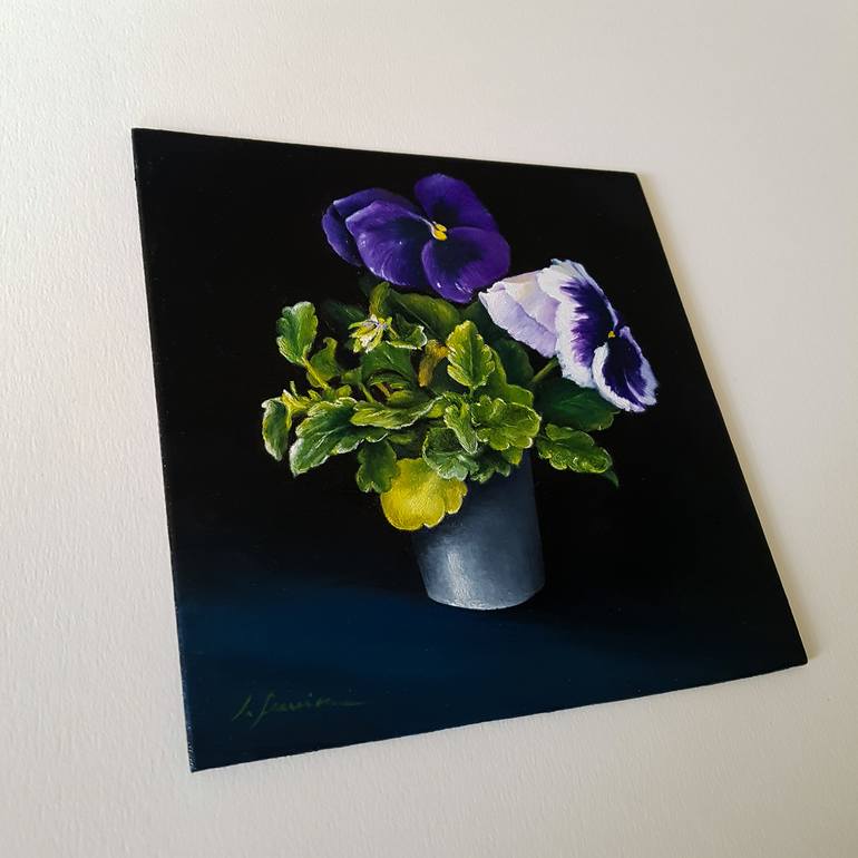 Original Figurative Floral Painting by Isabel Ferreira