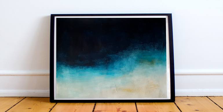 Original Abstract Seascape Painting by Isabel Ferreira