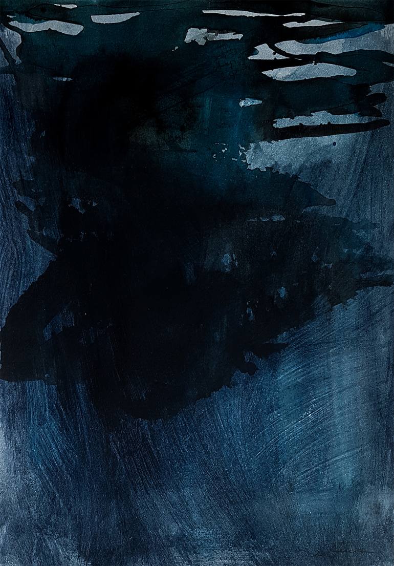 Blue Composition III Painting by Isabel Ferreira | Saatchi Art