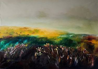 Original Abstract Expressionism Landscape Paintings by Isabel Ferreira