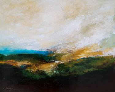 Original Abstract Landscape Paintings by Isabel Ferreira