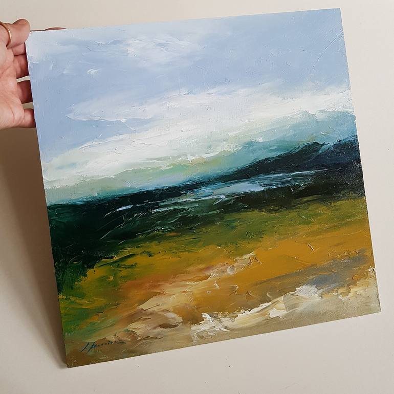 Original Abstract Landscape Painting by Isabel Ferreira