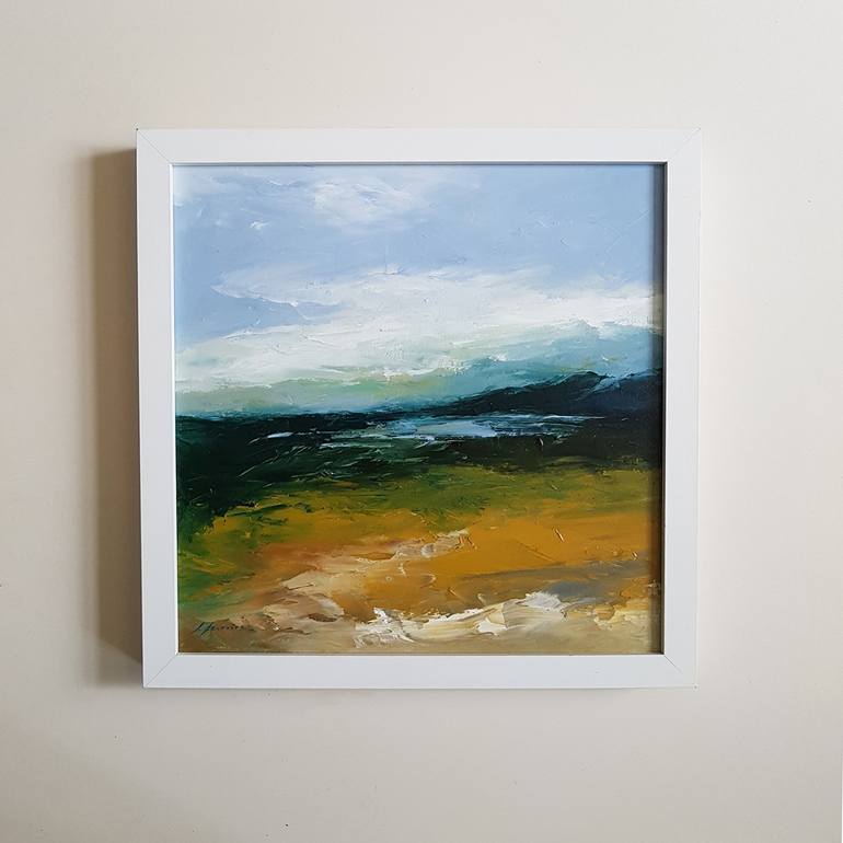 Original Abstract Landscape Painting by Isabel Ferreira