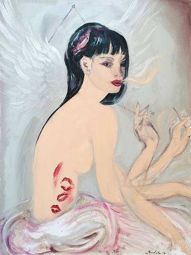 Original Figurative Nude Paintings by Iulia Toader