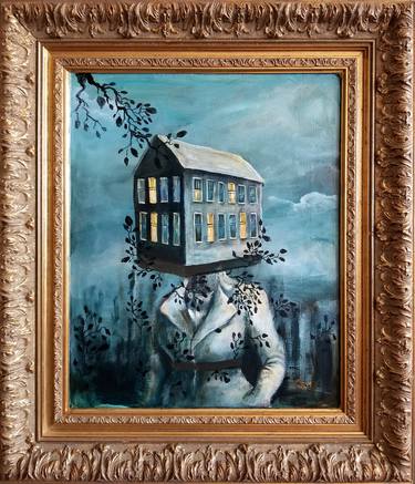 Original Home Painting by Cynthia Tom