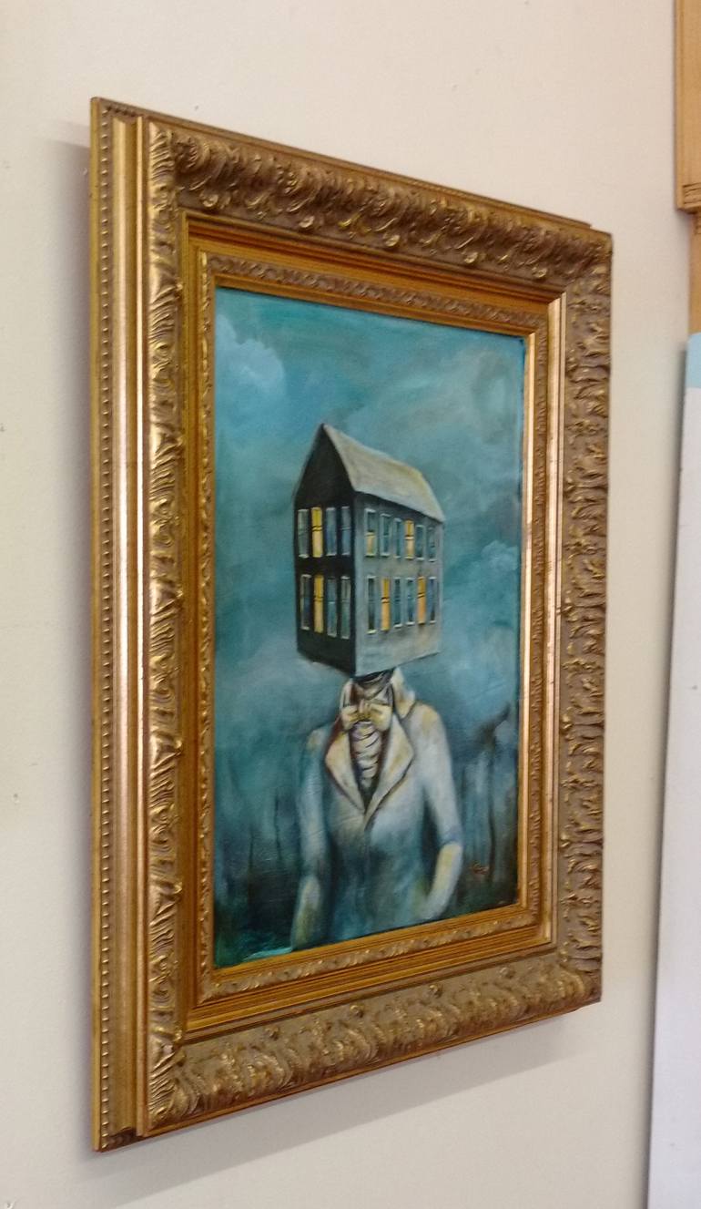 Original Conceptual Home Painting by Cynthia Tom