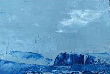Original Abstract Expressionism Seascape Painting by Lydia Van Der Meer
