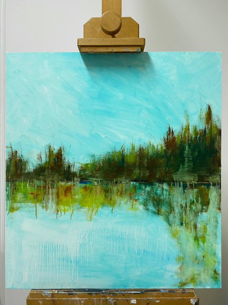 Original Impressionism Landscape Painting by Lydia Van Der Meer