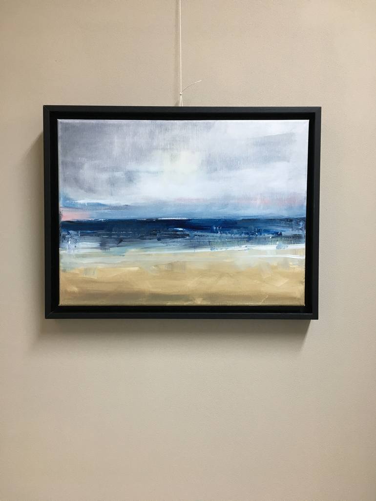 Original Abstract Expressionism Seascape Painting by Lydia Van Der Meer