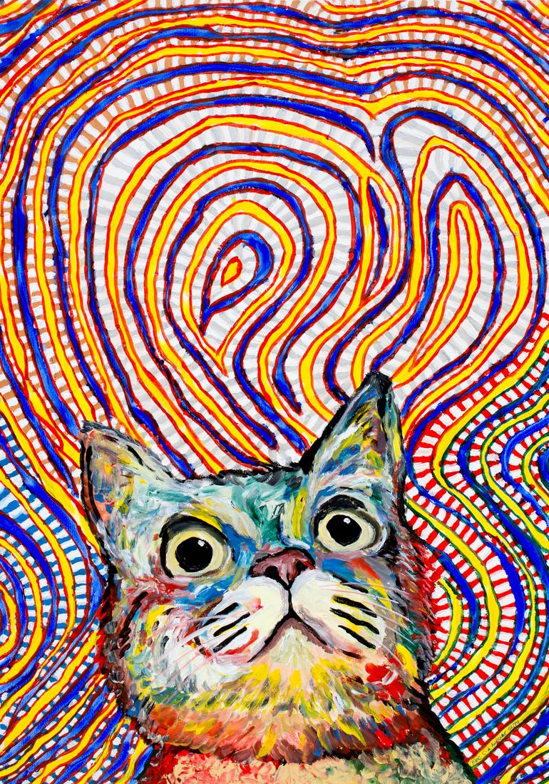 CAT ME-WOW! Painting by Eric Carrazedo