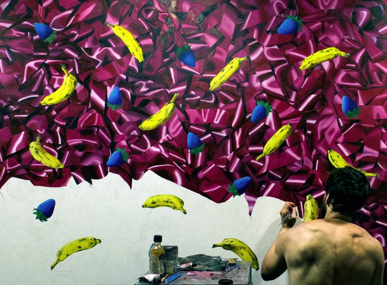 Original Photorealism Love Painting by Eric Carrazedo