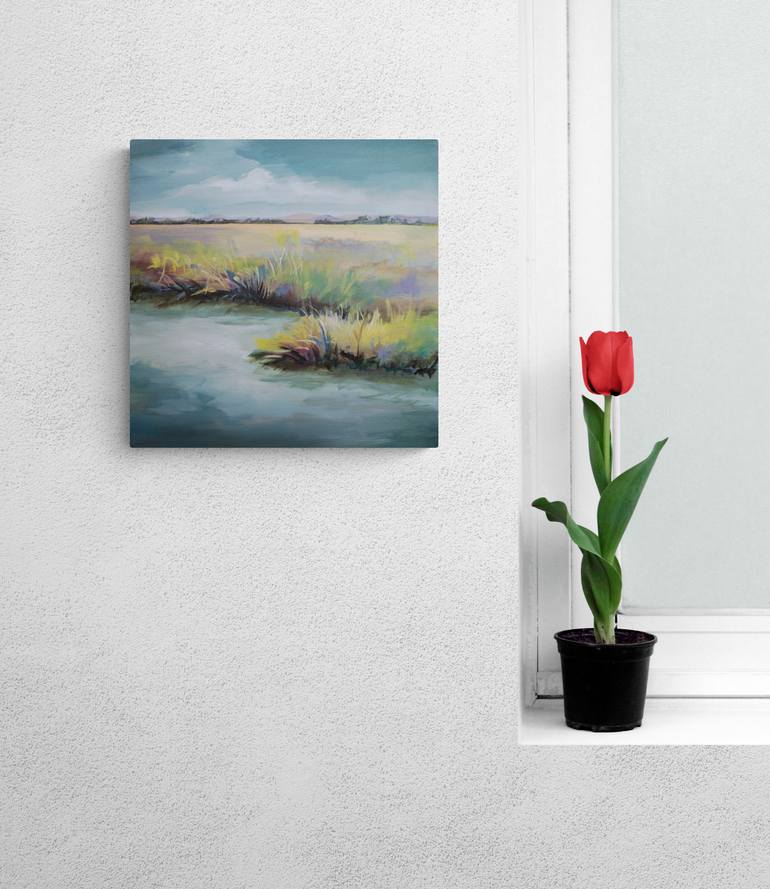 Original Impressionism Landscape Painting by Karen Hale