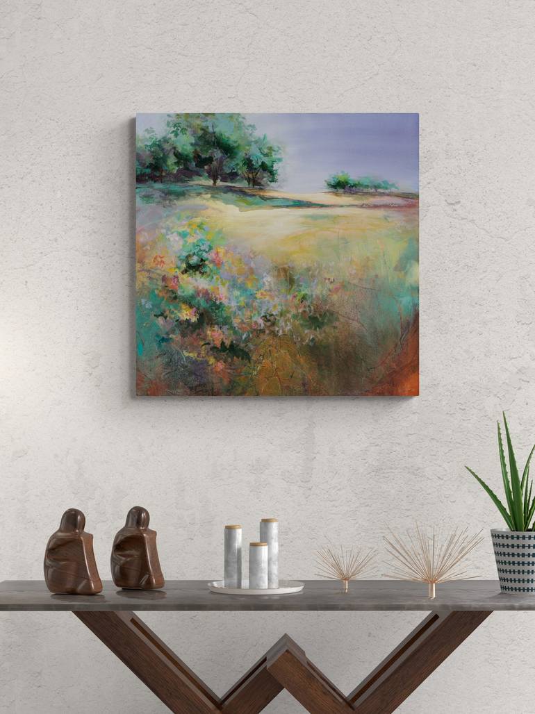 Original Impressionism Landscape Painting by Karen Hale