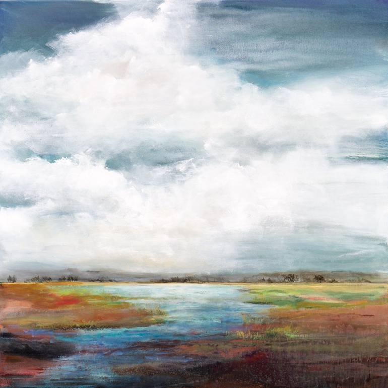 Print of Impressionism Landscape Paintings by Karen Hale