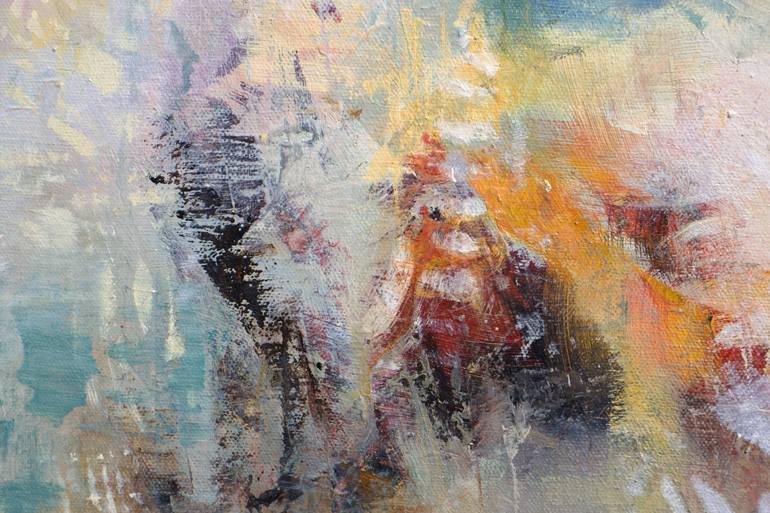 Original Abstract Expressionism Abstract Painting by Karen Hale