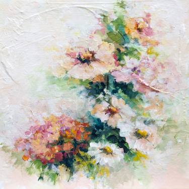 Original Impressionism Floral Painting by Karen Hale