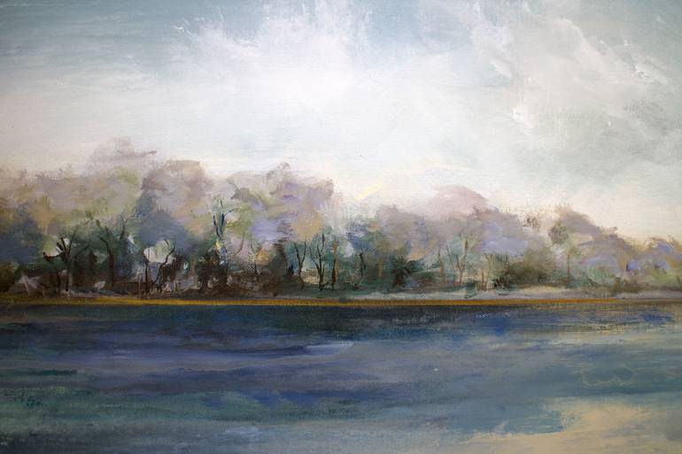 Original Impressionism Landscape Painting by Karen Hale