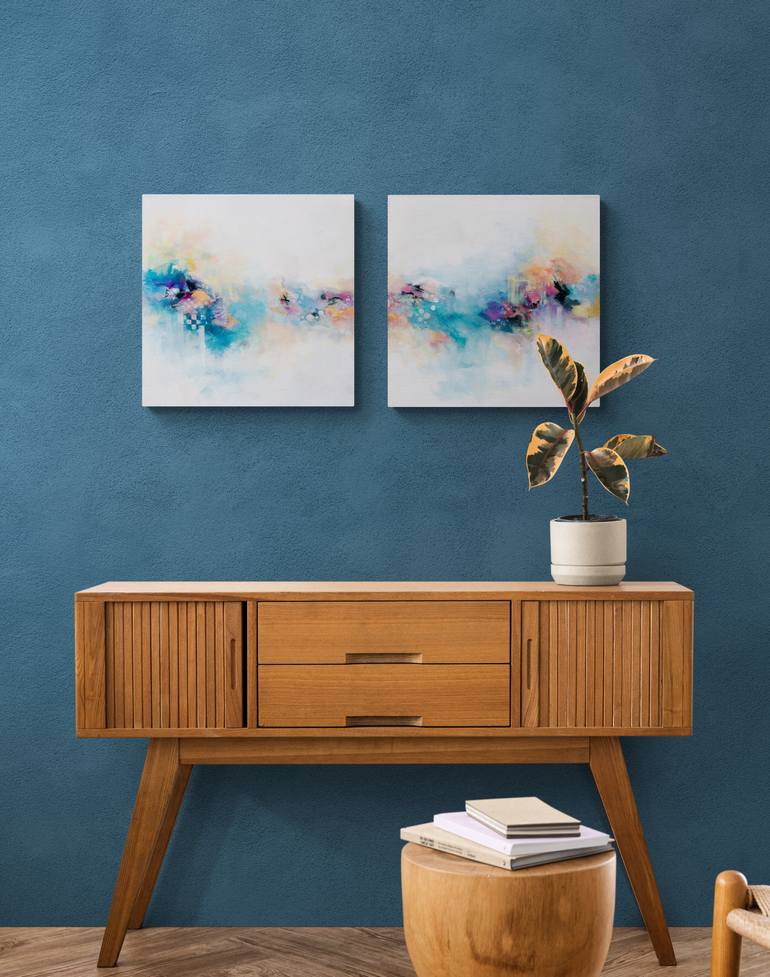 Original Abstract Expressionism Abstract Painting by Karen Hale