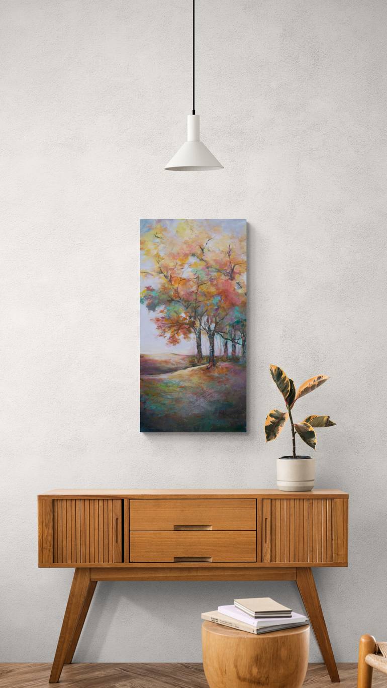 Original Impressionism Landscape Painting by Karen Hale