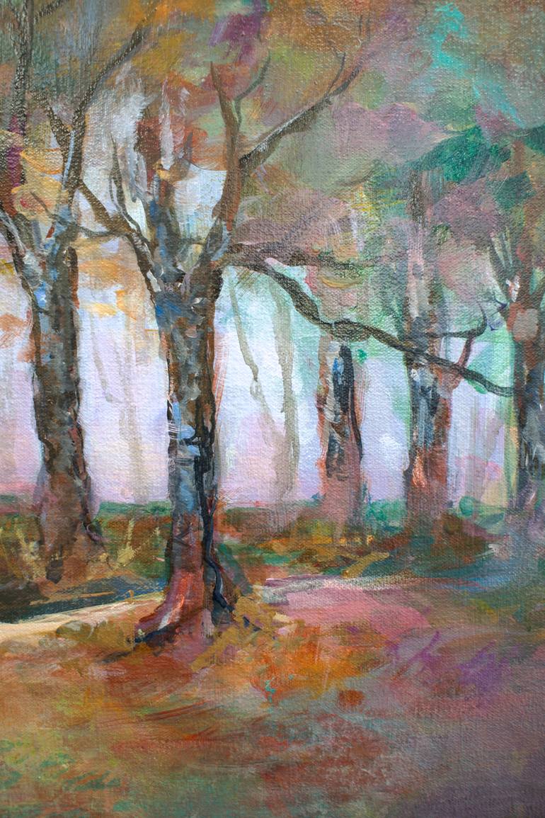 Original Impressionism Landscape Painting by Karen Hale