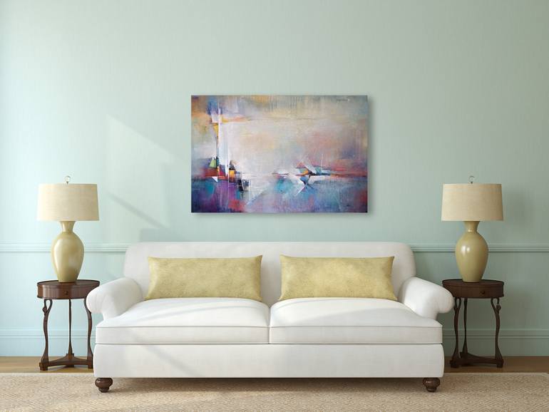 Original Abstract Expressionism Abstract Painting by Karen Hale