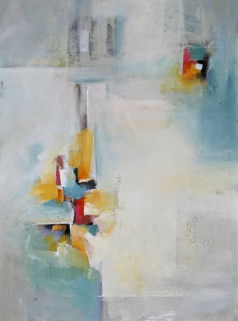 Original Abstract Expressionism Abstract Painting by Karen Hale