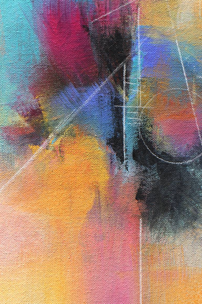 Original Abstract Expressionism Abstract Painting by Karen Hale