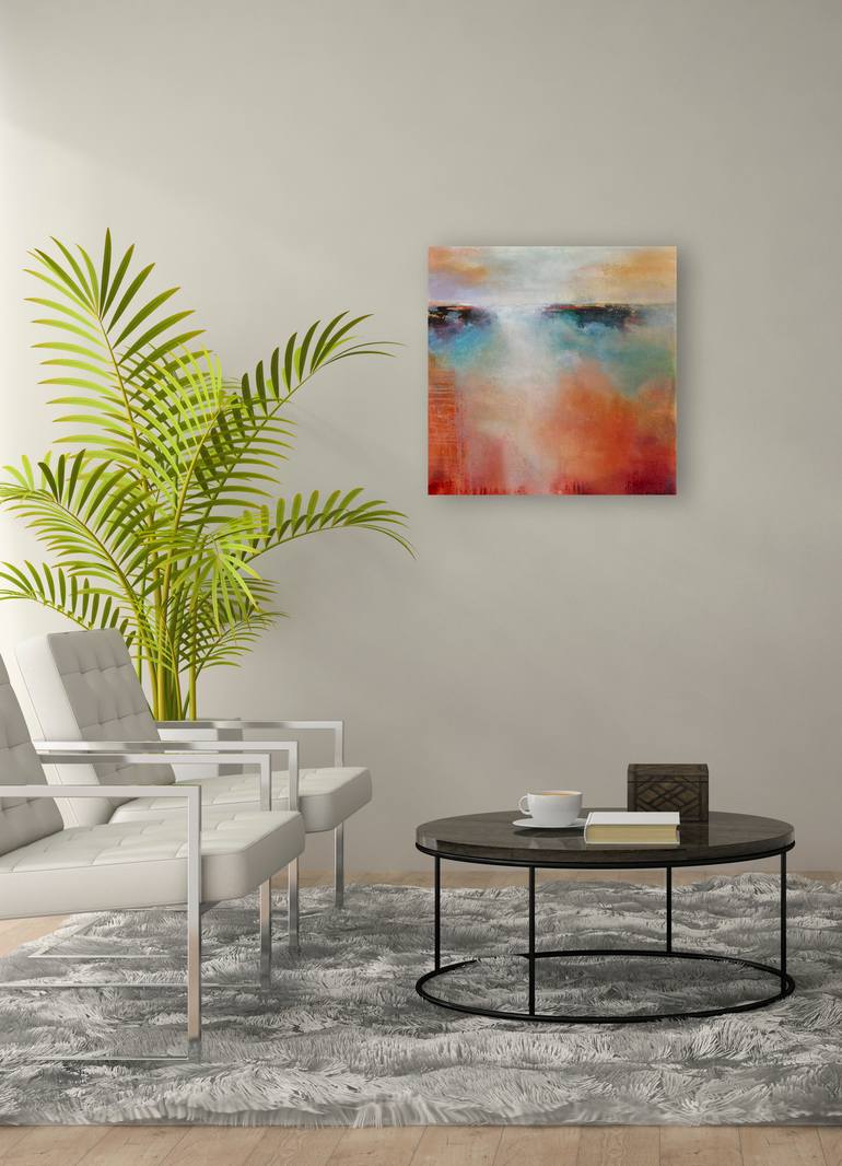 Original Abstract Expressionism Abstract Painting by Karen Hale