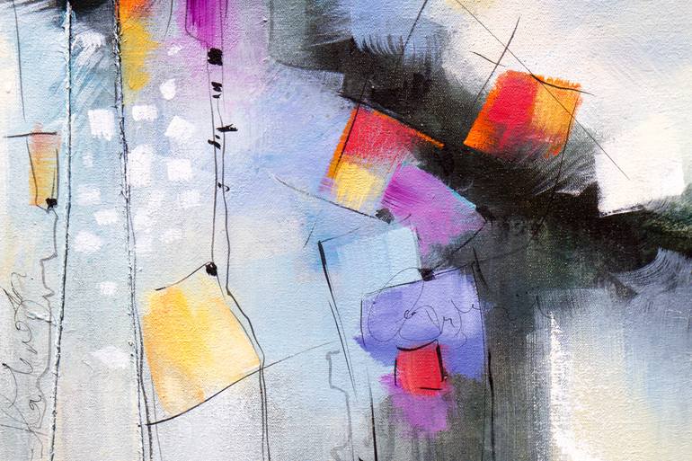 Original Abstract Expressionism Abstract Painting by Karen Hale