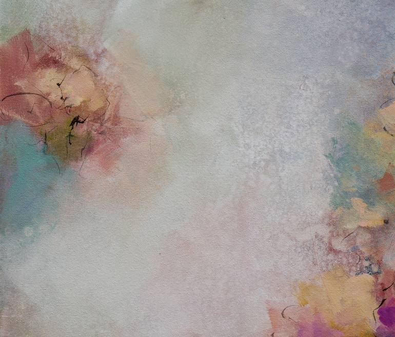 Original Abstract Floral Painting by Karen Hale