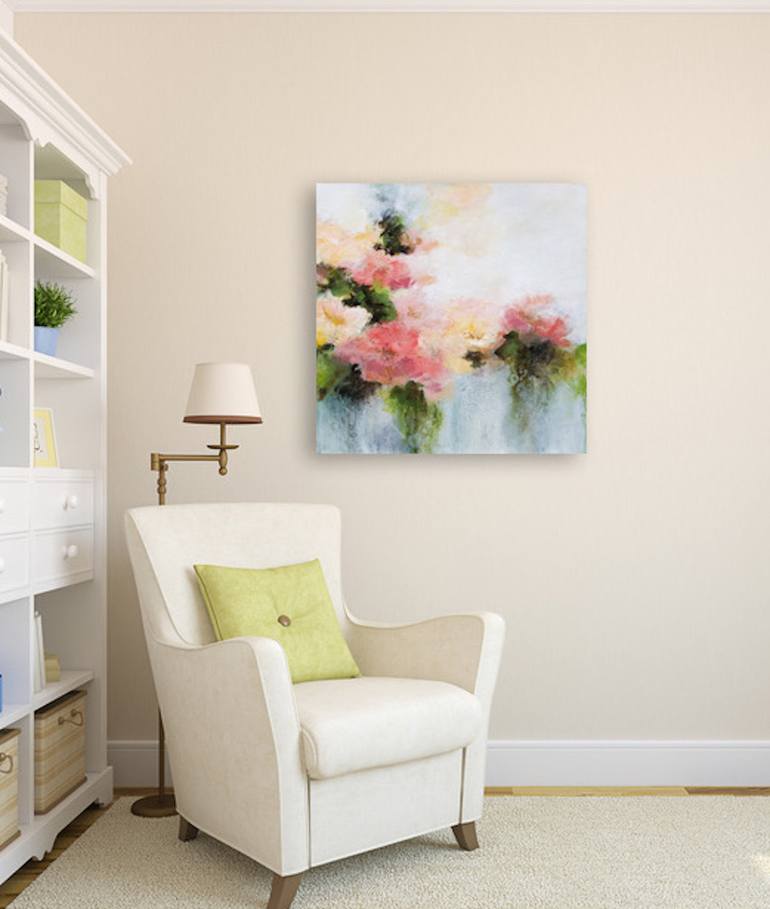 Original Impressionism Floral Painting by Karen Hale