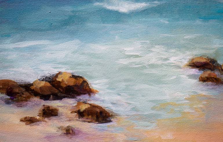Original Impressionism Seascape Painting by Karen Hale