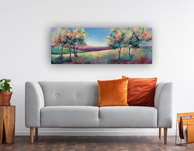 Original Impressionism Landscape Painting by Karen Hale