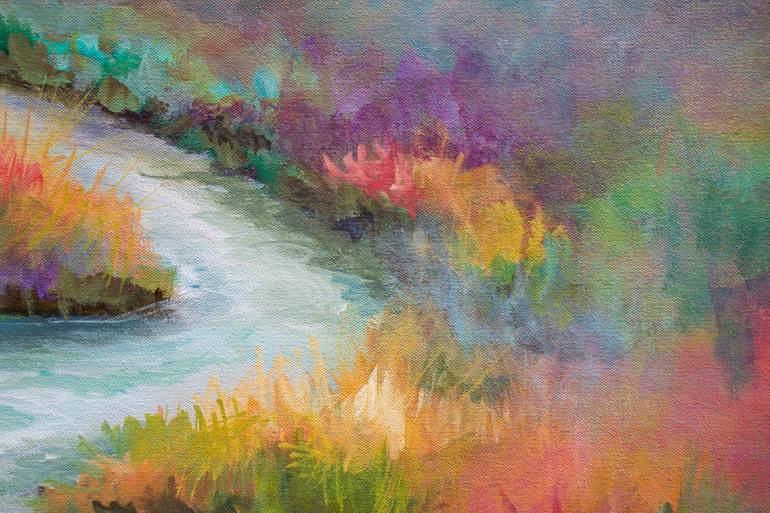 Original Impressionism Landscape Painting by Karen Hale