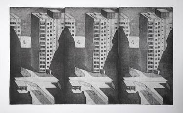 Print of Architecture Printmaking by Marianna Maslova