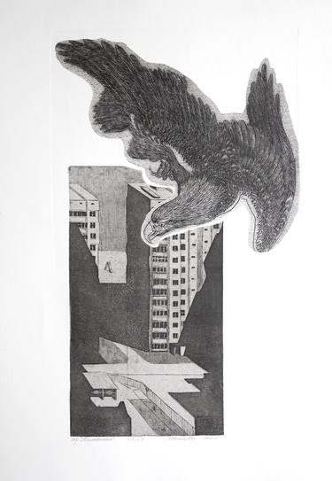 Print of Architecture Printmaking by Marianna Maslova