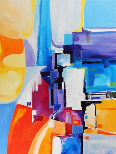 Original Abstract Expressionism Abstract Paintings by Priscilla Batzell