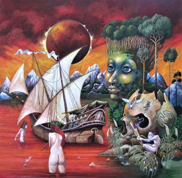 Original Surrealism Fantasy Paintings by Peter Wall