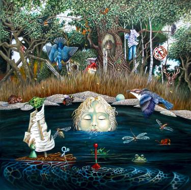 Original Surrealism Nature Paintings by Peter Wall