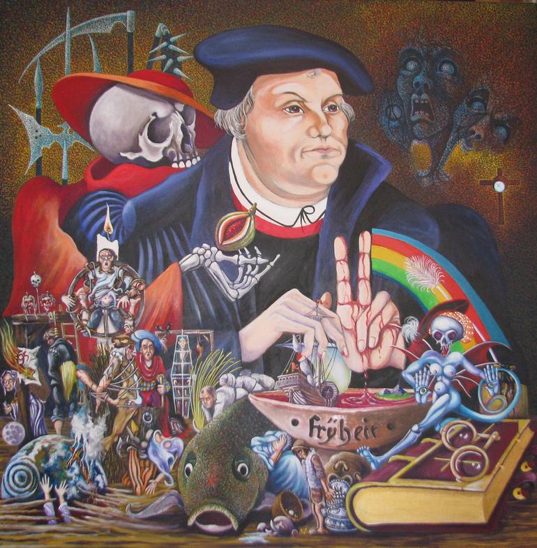 Martin Luther Painting by Peter Wall | Saatchi Art