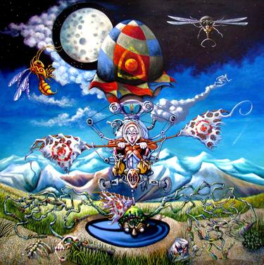 Print of Surrealism Fantasy Paintings by Peter Wall