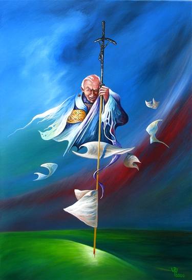 Print of Surrealism Religion Paintings by Peter Wall