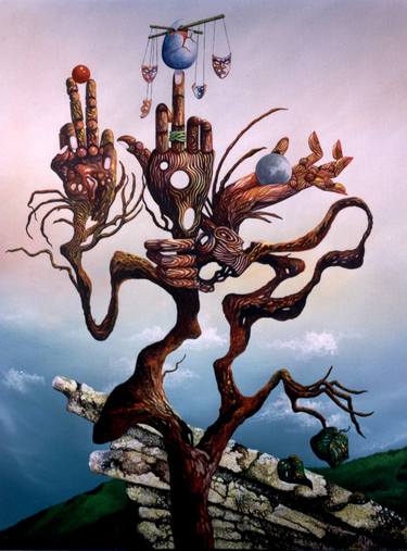 Print of Surrealism Business Paintings by Peter Wall