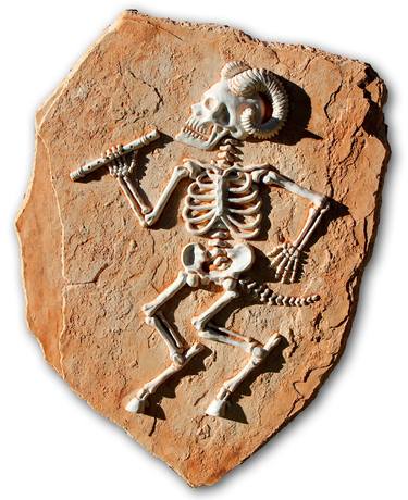 Satyr Skeleton Limited edition Bas Relief  Wall Hanging thumb