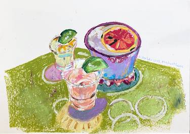 Original Contemporary Food & Drink Drawings by Venie Tee